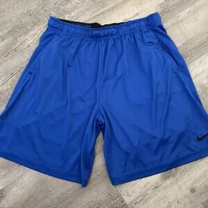 Nike Dri-Fit Running Training Basketball Shorts Mens Large Blue